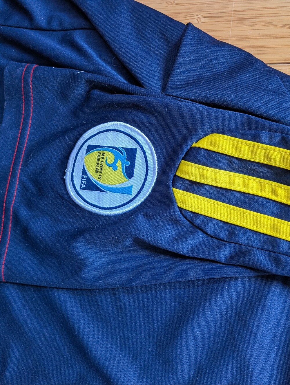 Adidas Navy Blue Official Colombia Football Soccer World Cup Shirt Jersey - Picture 7 of 9
